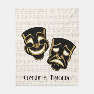Couverture Polaire Comédie et tragédie musicale Black & Gold