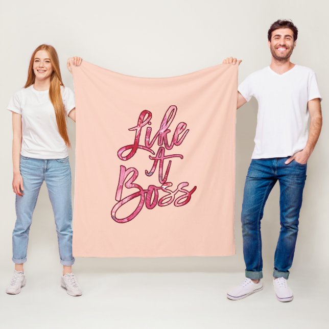 Couverture Polaire Comme une citation populaire Boss Acrylique Peintu (En situation)