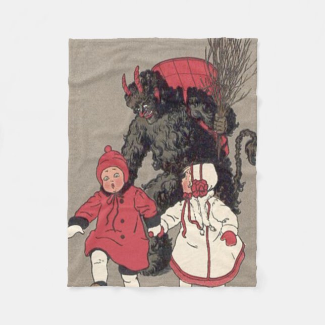 Couverture Polaire Commutateur Krampus Chasse Enfants (Devant)