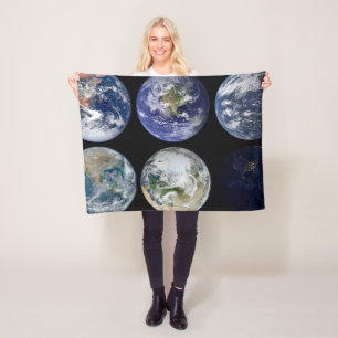 Couverture Polaire Comparaison D'Image De Vues Iconiques De La Planèt