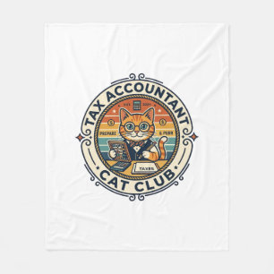 Couverture Polaire Comptable fiscal chat mignon kitty design - Compte