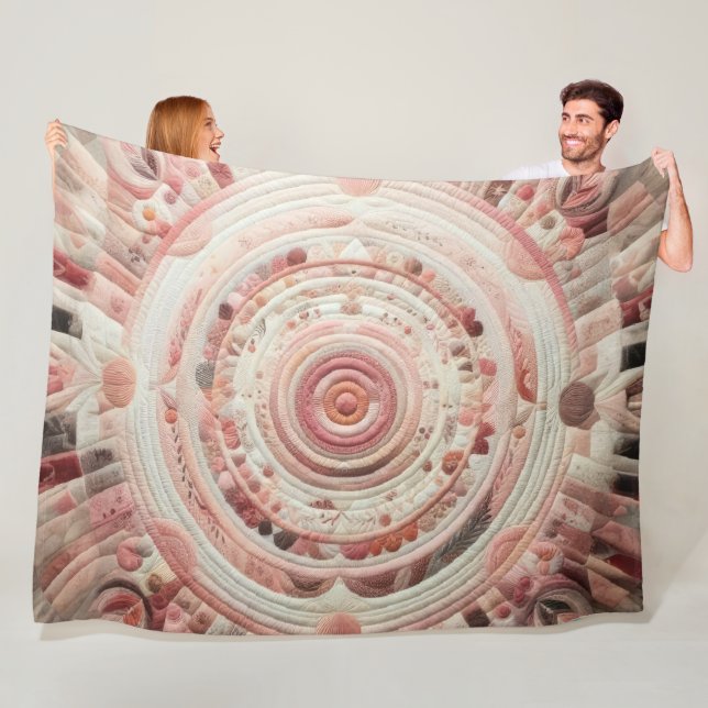 Couverture Polaire Conception abstraite composée (En situation)