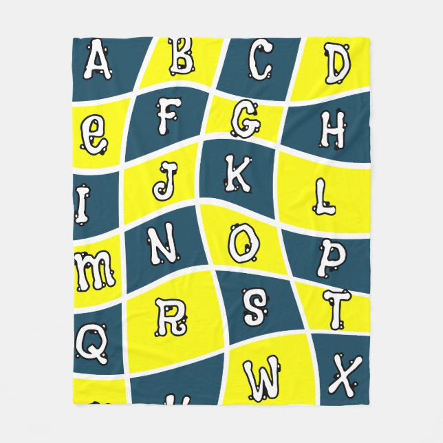 Couverture Polaire Conception d'alphabet pour enfants conception d'ab (Devant)