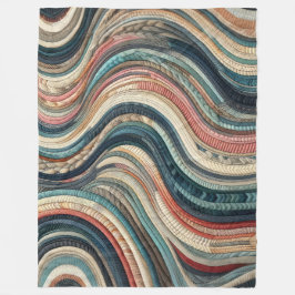 Couverture Polaire Conception de bande Abstraite quadrillée