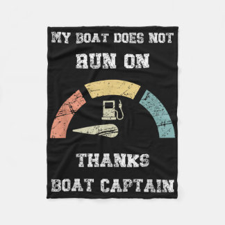 Couverture Polaire Conception de capitaine de bateau drôle pour homme