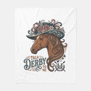 Couverture Polaire Conception de chemise à chapeau floral de cheval D