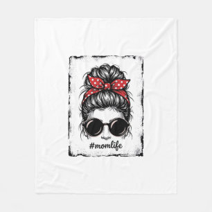 Couverture Polaire Conception de chemise bandana Bun en désordre Vie 