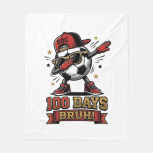 Couverture Polaire Conception de chemise de soccer Dabbing 100 jours 