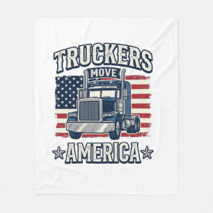 Couverture Polaire Conception de chemise vintage pour camionneurs Ame