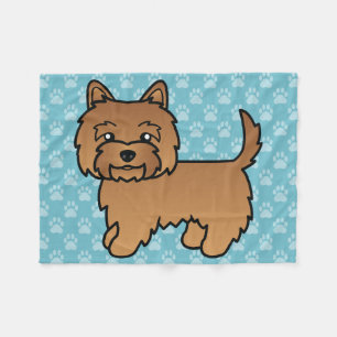 Couverture Polaire Conception de chien de dessin animé Terrier Cairn 