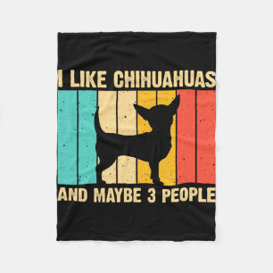 Couverture Polaire Conception de chihuahua mignon pour femmes enfants