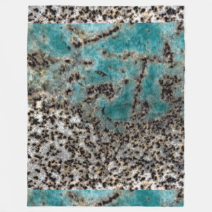 Couverture Polaire Conception de la rouille Turquoise antique