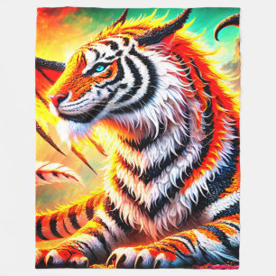 Couverture Polaire Conception de tigre d'Imaginaire