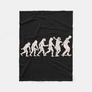 Couverture Polaire Conception d'évolution de skateboard drôle pour pl