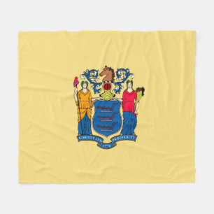 Couverture Polaire Conception du drapeau de l'État du New Jersey