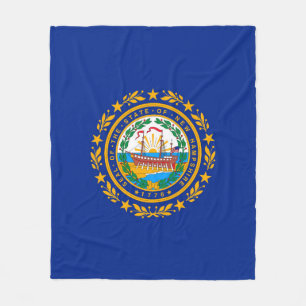 Couverture Polaire Conception du drapeau d'état du New Hampshire