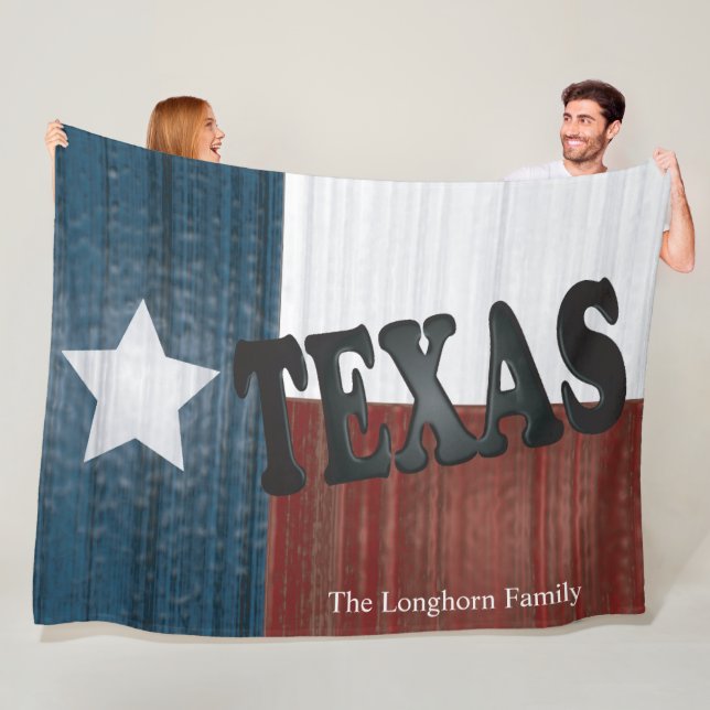 Couverture Polaire Conception du drapeau du Texas (En situation)