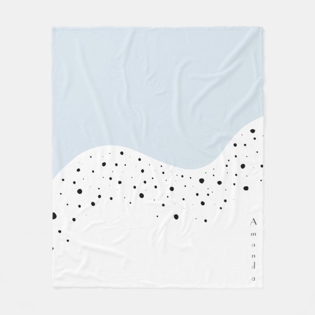 Couverture Polaire Conception minimale avec points (Devant)