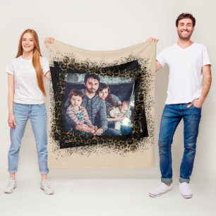 Couverture Polaire Concevez votre propre photo de famille de cadre lé