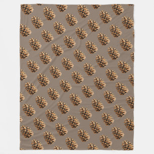 Couverture Polaire Cône de pin
