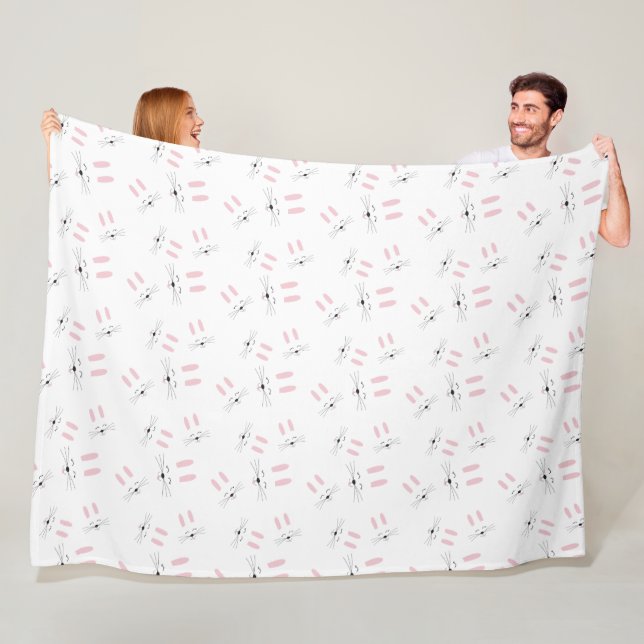 Couverture Polaire Conejo blanco (En situation)