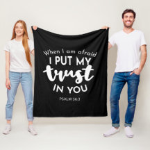 Confiance dans l'obscurité Quand j'ai peur, je met