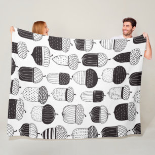 Couverture Polaire Conflit de Doodle motif d'automne