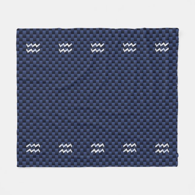 Couverture Polaire Connexion Aquarius en fibre de carbone bleue (Devant (Horizontal))