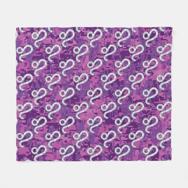 Couverture Polaire Connexion Leo Zodiac sur Camion numérique Fuchsia  (Devant (Horizontal))