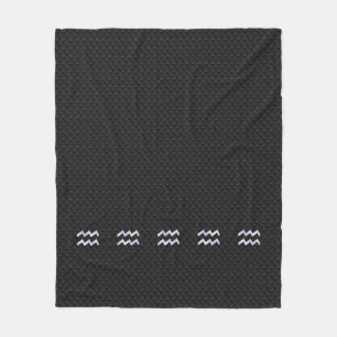Couverture Polaire Connexion moderne Silver Aquarius Zodiac Snake