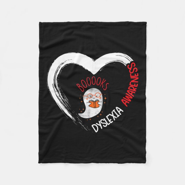 Couverture Polaire Conscience Lecture Coeur porter rouge mignon Ghost (Devant)