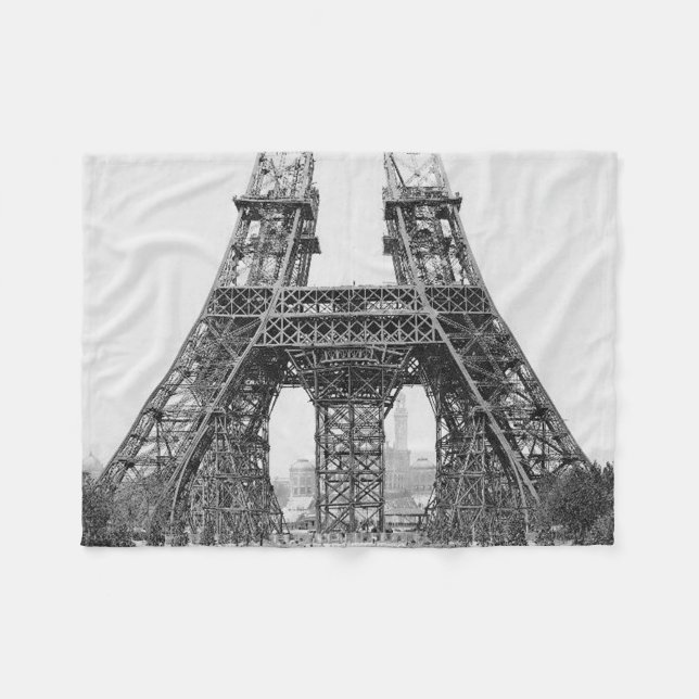 Couverture Polaire Construction de la tour Eiffel (Devant (Horizontal))