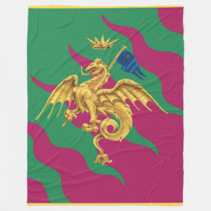 Couverture Polaire Contrada del Drago (Dragon) Palio di Siena