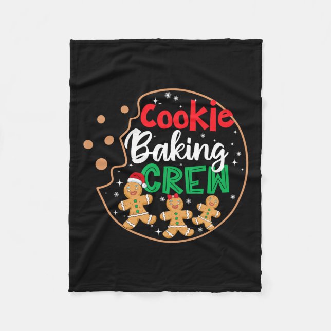 Couverture Polaire Cookie Baking Crew Funny Pajamas Famille Noël Chri (Devant)