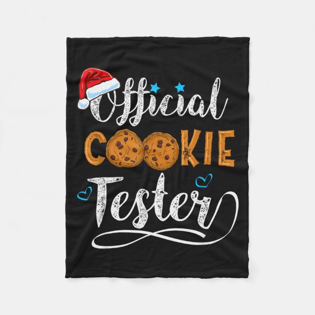 Couverture Polaire Cookie Tester Christmas Baking Team  (Devant)
