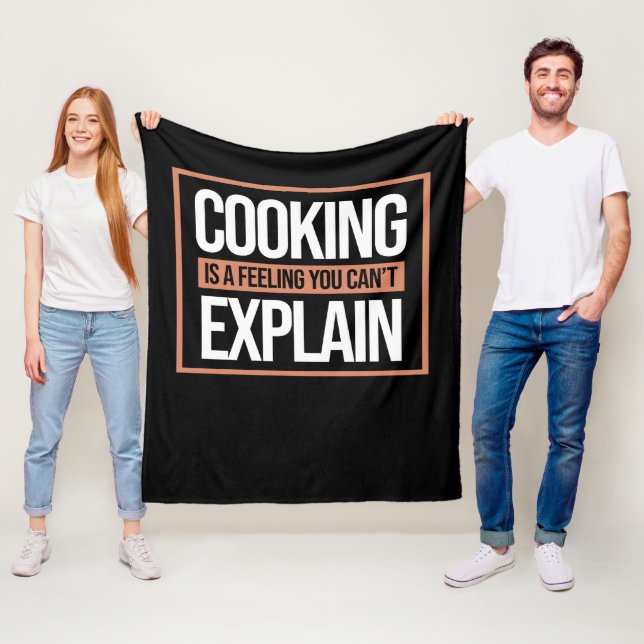 Couverture Polaire Cooking Is A Feeling Cook Chef Kitchen Food Maker (En situation)