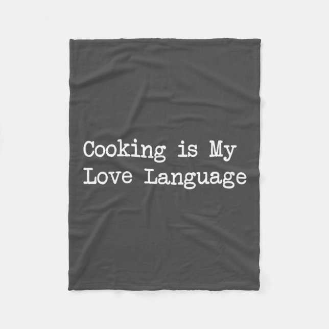 Couverture Polaire Cooking Is My Love Language Funny Quotes  (Devant)
