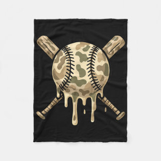 Couverture Polaire Cool de base-ball Camo Baseball Bateaux Boys Sport