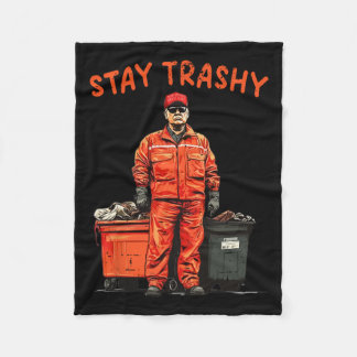 Couverture Polaire Cool Donald Trump Garbage Stay Trashy Funny Mega T