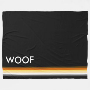 Couverture Polaire Cool moderne et élégante Gay Bear Pride Drapeau WO