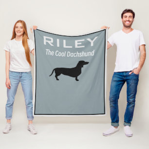 Couverture Polaire COOL PERSONNALISÉ Dachshund Doxie Wiener Dog