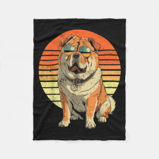 Couverture Polaire Cool proud chow chow men women vintage dog lovers 