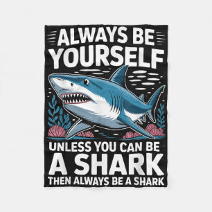 Couverture Polaire Cool Shark Novelty Pour Hommes Femmes Ventilateur