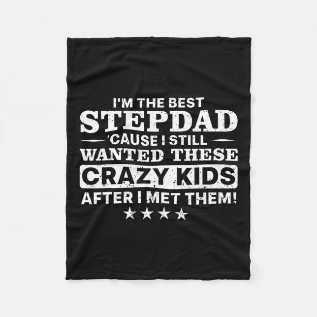 Couverture Polaire Cool Stepdad For Men Père Step Papa Parenthood St (Devant)