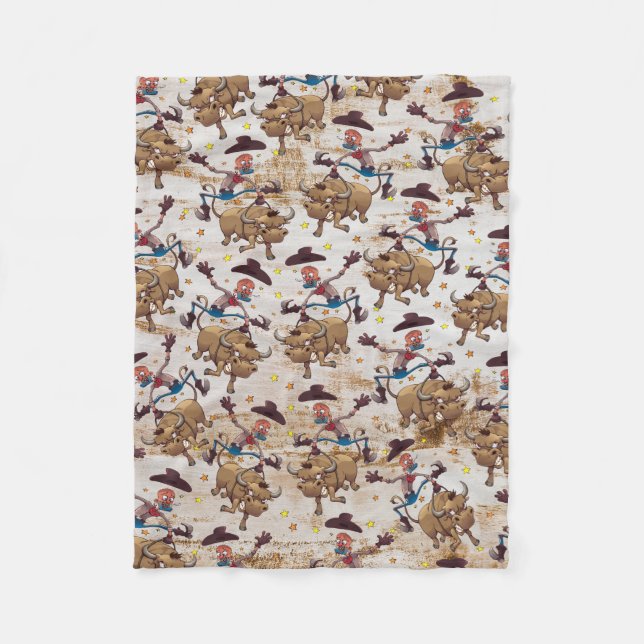 Couverture Polaire Copie de bande dessinée d'équitation de Taureau de (Devant)