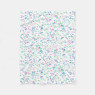 Couverture Polaire Copie en pastel de confettis d'éclaboussure