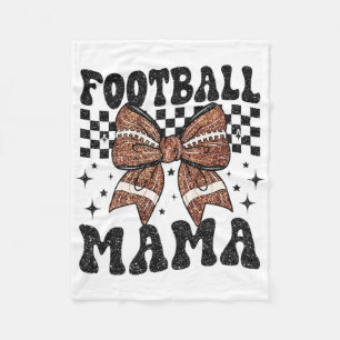 Couverture Polaire Coquette Bow Américain Football Mama Jeu Jour Than