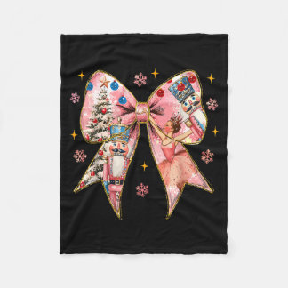 Couverture Polaire Coquette Bow Christmas Nutcracker Ballet Festive W