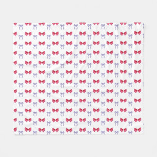 Couverture Polaire Coquette rose et pourpre
