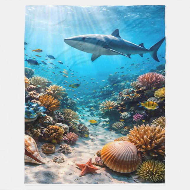 Couverture Polaire Coral reef large fleece blanket (Devant)